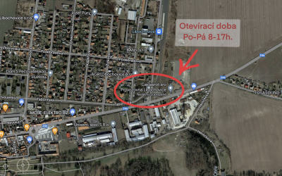 Provozovna LIBOCHOVICE (ul. Havlíčkova)  Po-Pá 8-17h.